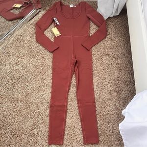 Aritzia Wilfred Free Maxe Jumpsuit Cinder Pink